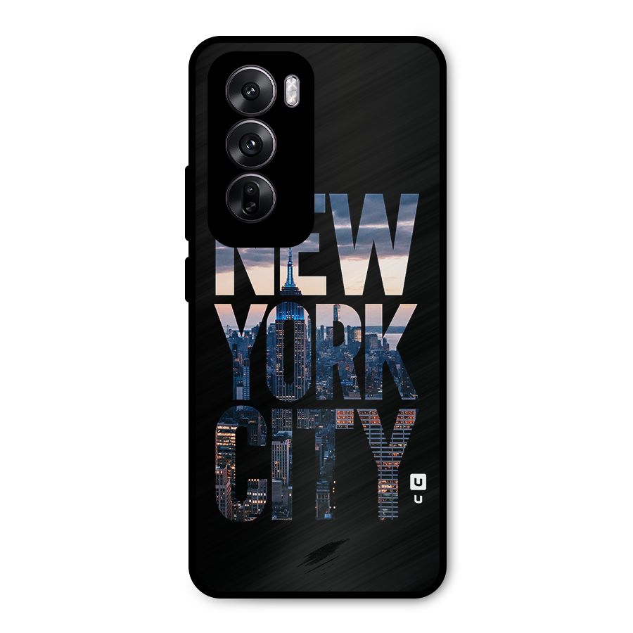 New York City Metal Back Case for Oppo Reno12