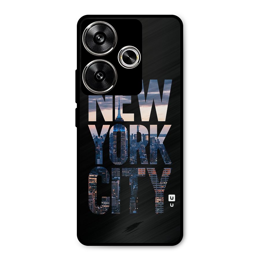 New York City Metal Back Case for Poco F6