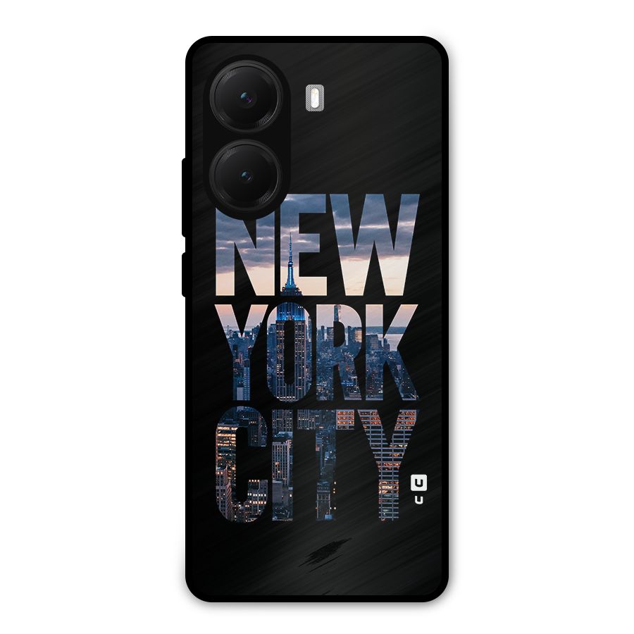 New York City Metal Back Case for Poco X7 Pro