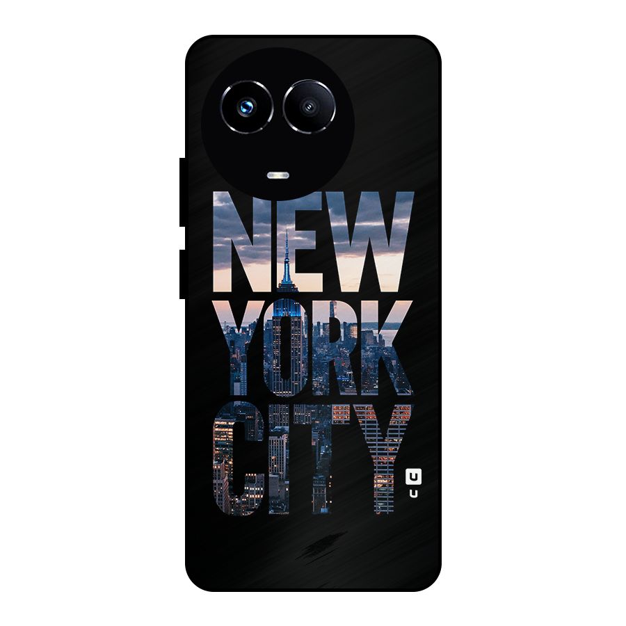 New York City Metal Back Case for Realme 11X