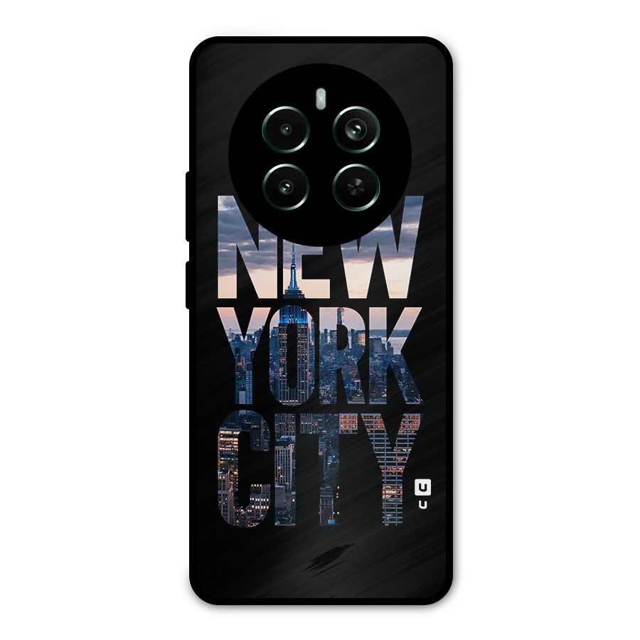 New York City Metal Back Case for Realme 12 Pro Plus