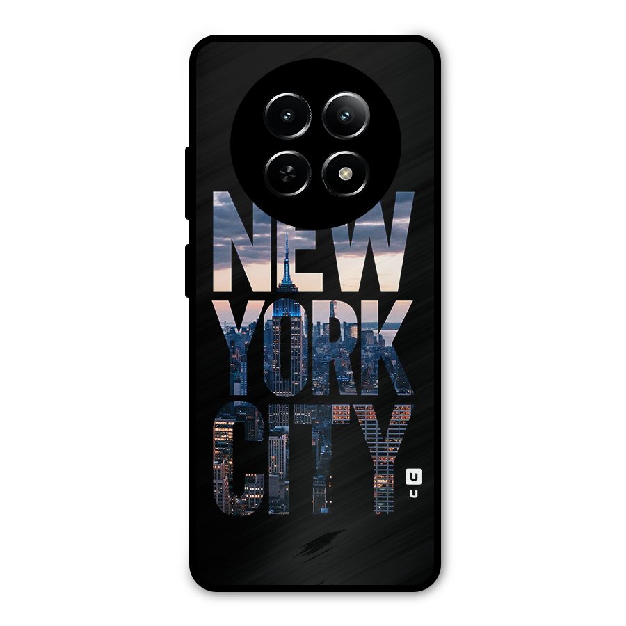 New York City Metal Back Case for Realme 12x 5G