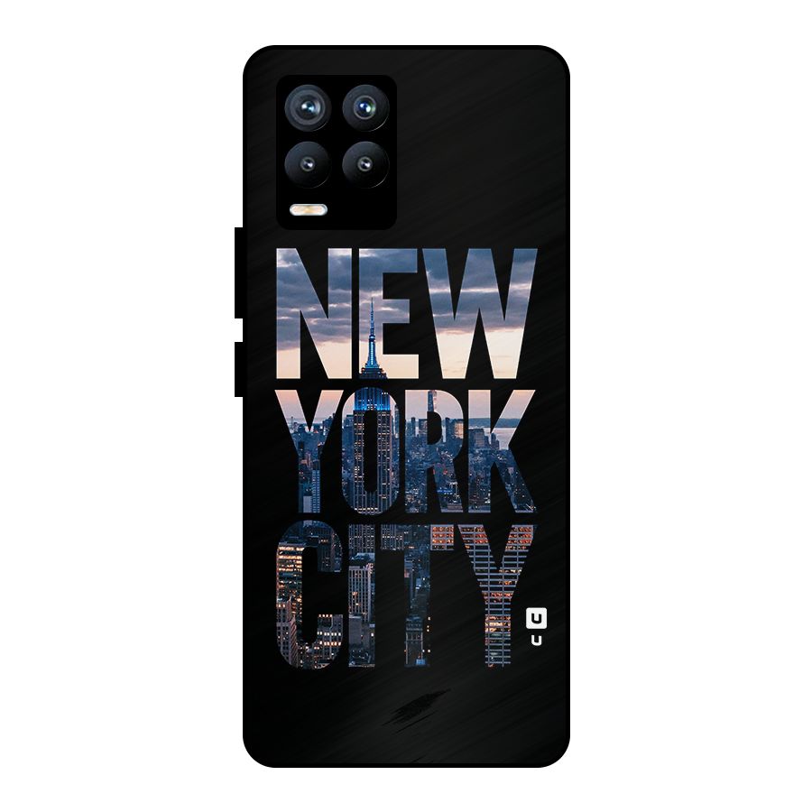 New York City Metal Back Case for Realme 8 Pro