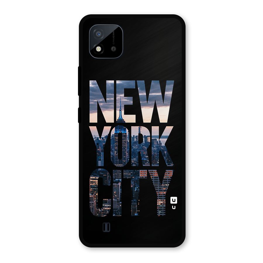 New York City Metal Back Case for Realme C11 2021