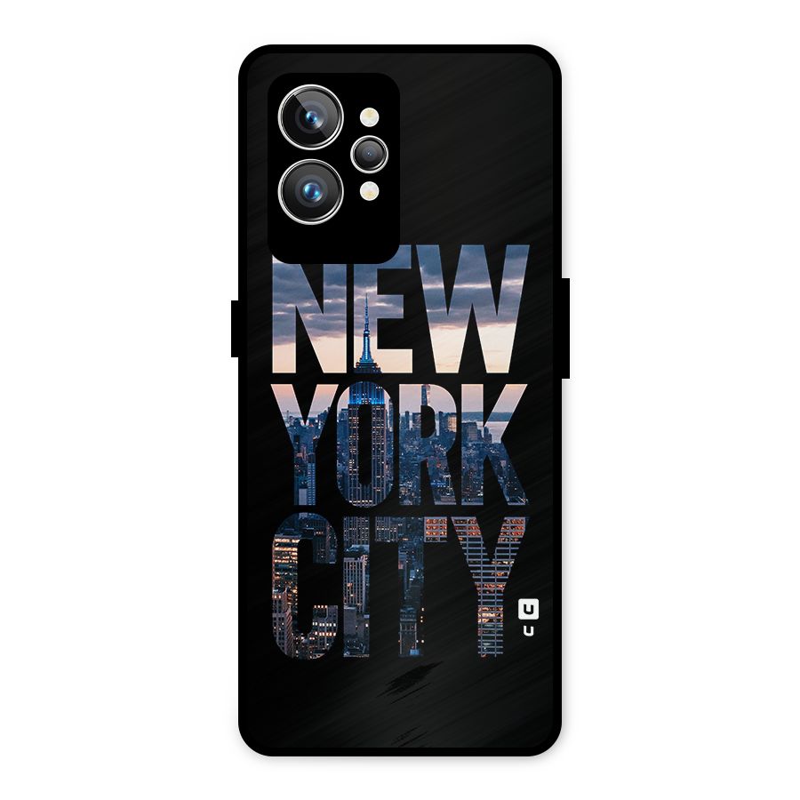 New York City Metal Back Case for Realme GT2 Pro