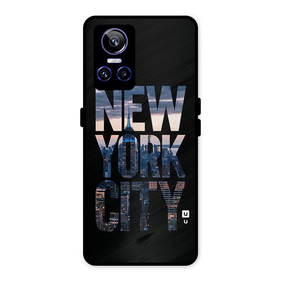 New York City Metal Back Case for Realme GT Neo 3