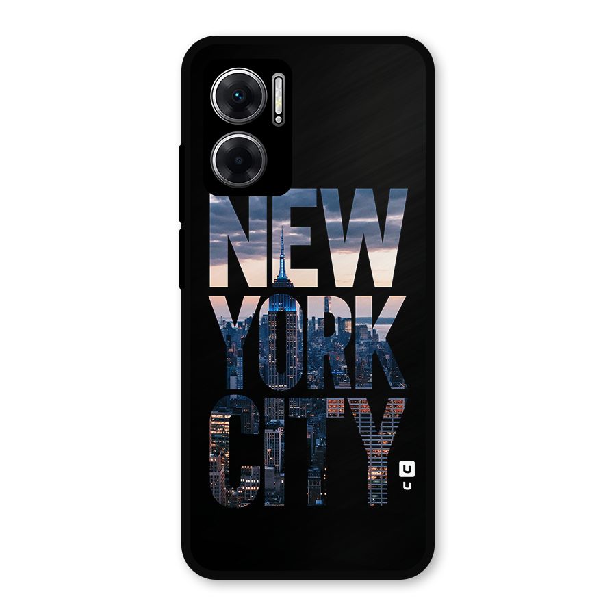 New York City Metal Back Case for Redmi 11 Prime 5G