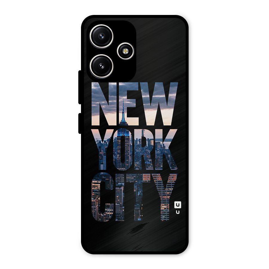 New York City Metal Back Case for Redmi 12 5G