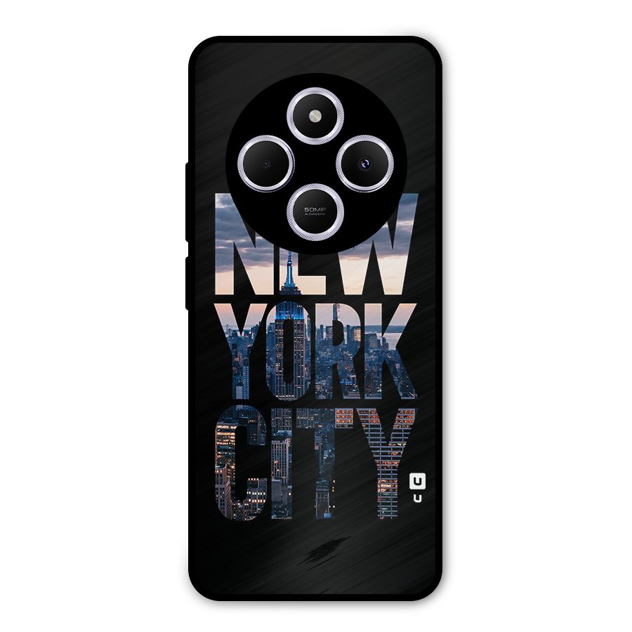 New York City Metal Back Case for Redmi 14C