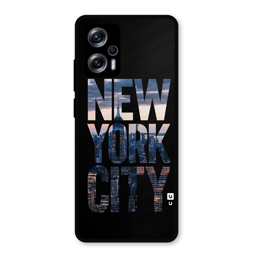 New York City Metal Back Case for Redmi K50i