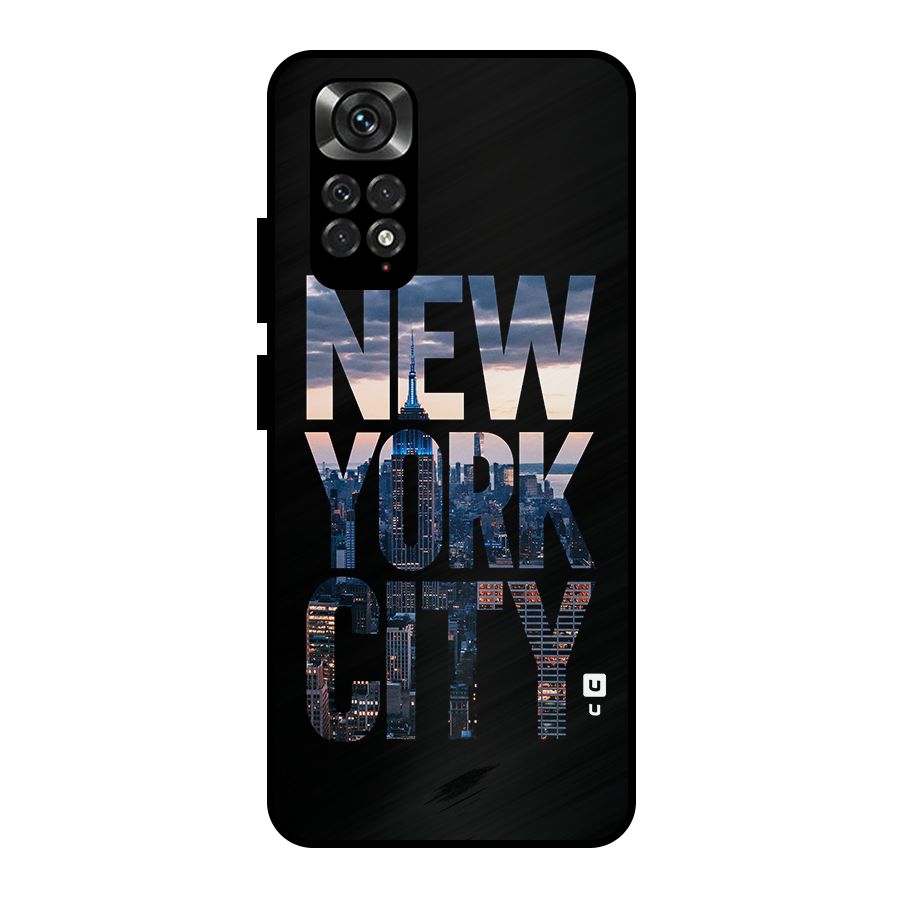 New York City Metal Back Case for Redmi Note 11 Pro Plus 5G