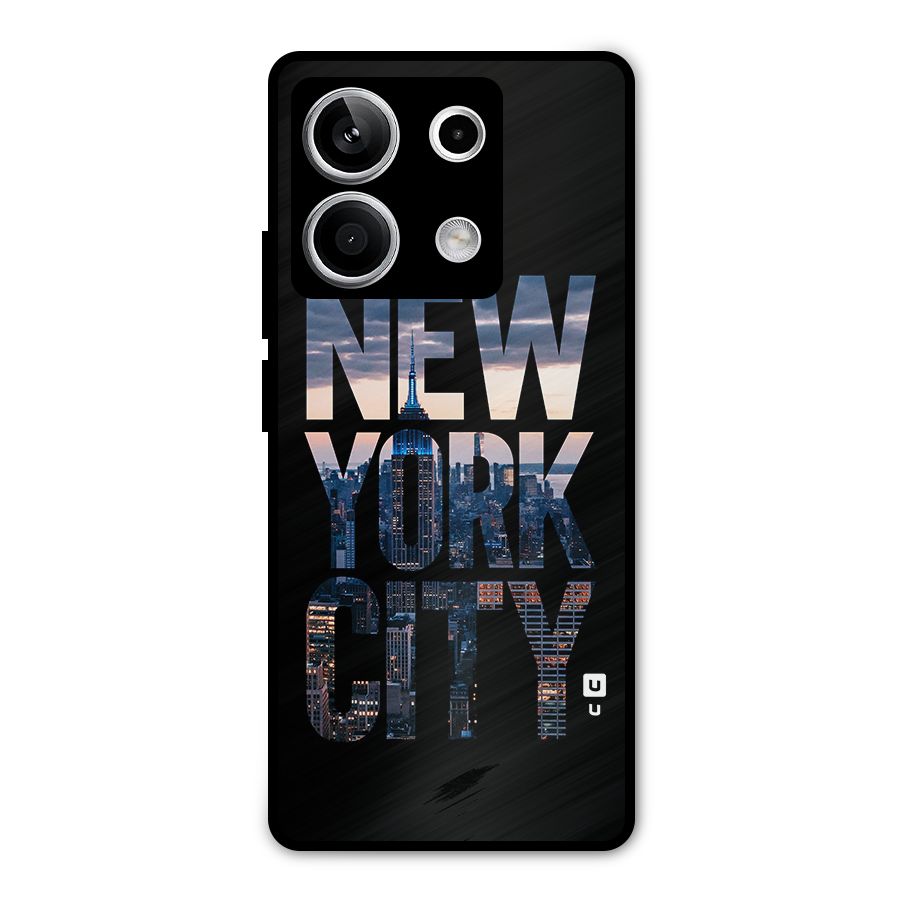 New York City Metal Back Case for Redmi Note 13 5G