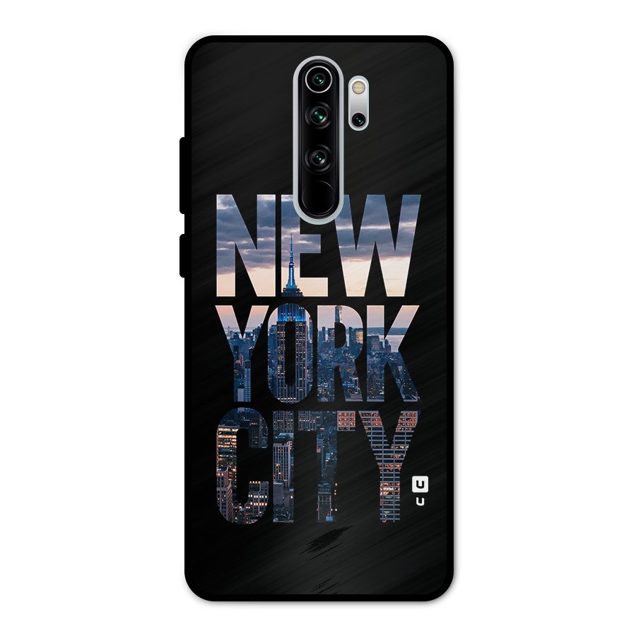 New York City Metal Back Case for Redmi Note 8 Pro