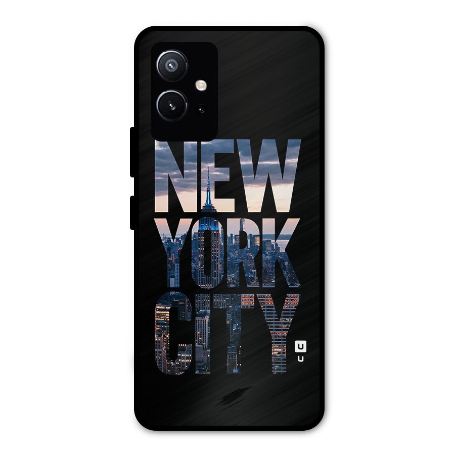 New York City Metal Back Case for Vivo T1 5G