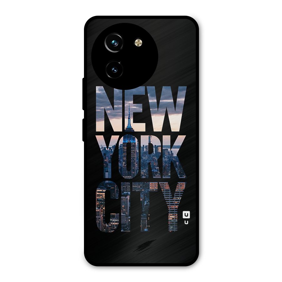 New York City Metal Back Case for Vivo T3x