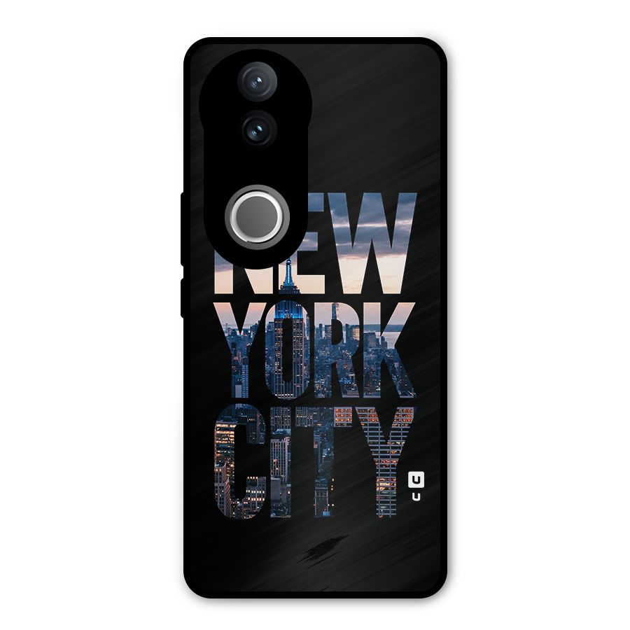 New York City Metal Back Case for Vivo V50e