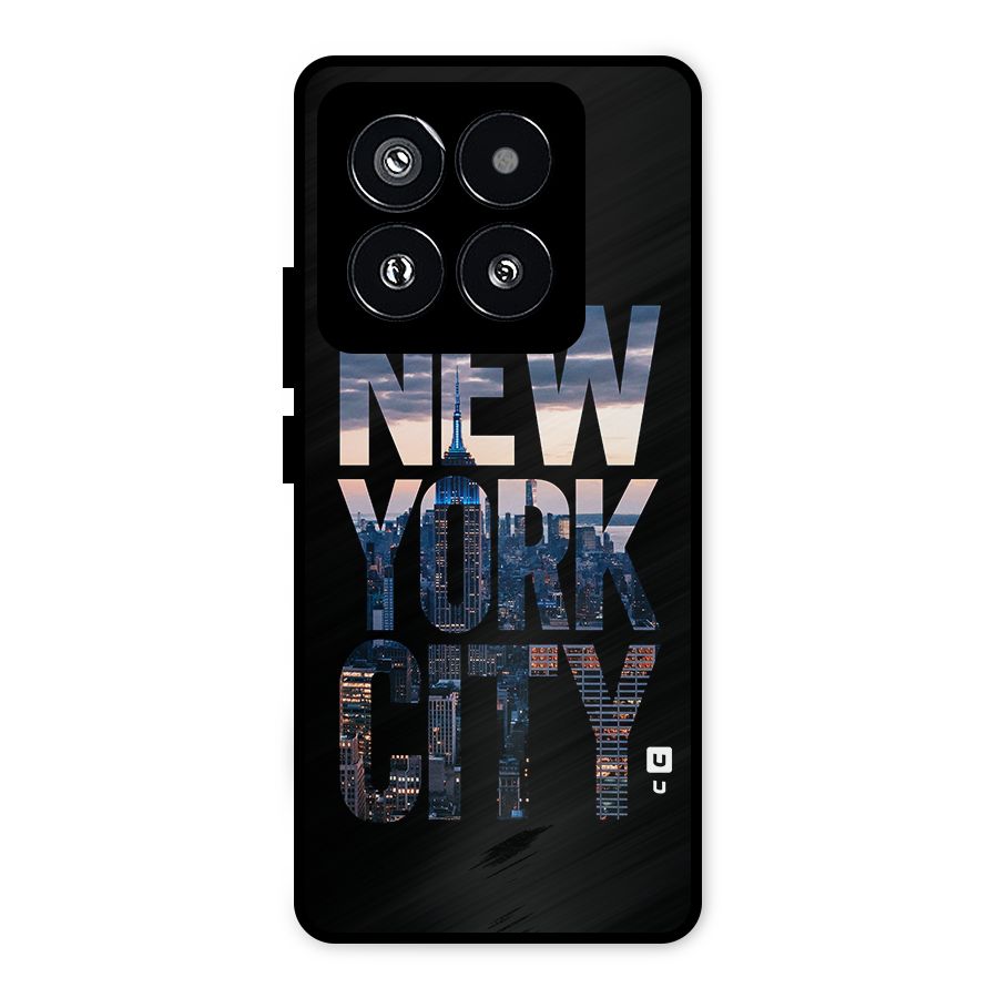 New York City Metal Back Case for Xiaomi 14 Pro