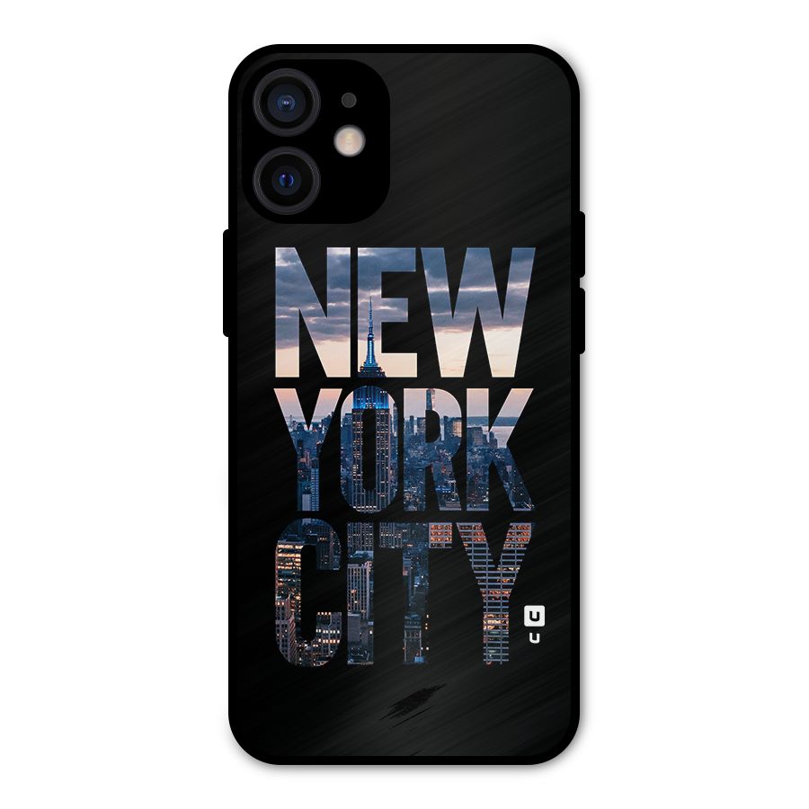 New York City Metal Back Case for iPhone 12 Mini
