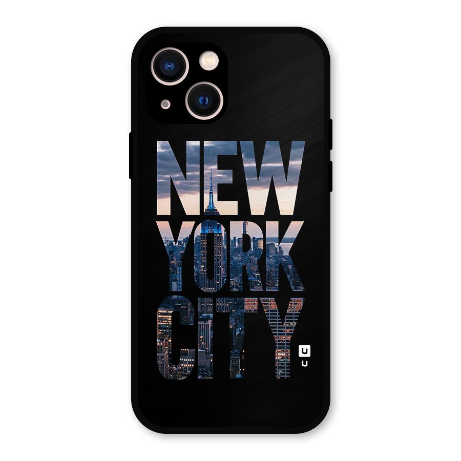 New York City Metal Back Case for iPhone 13