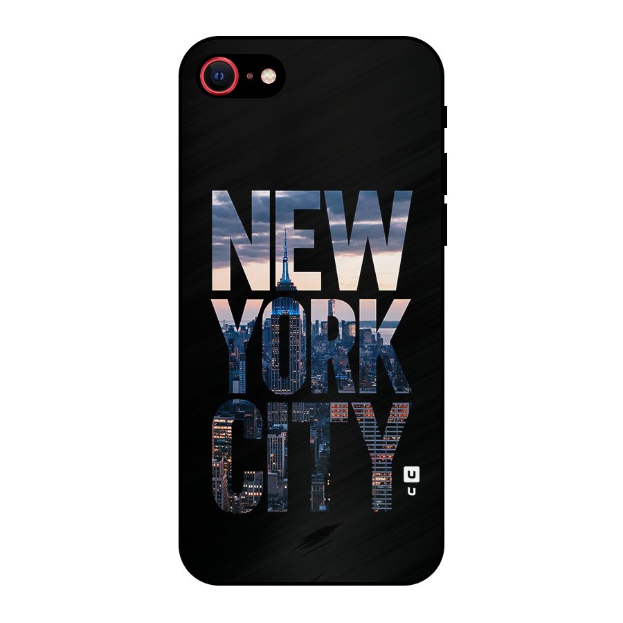 New York City Metal Back Case for iPhone SE 2022