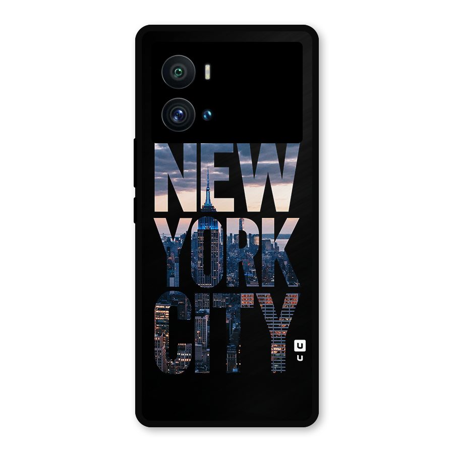 New York City Metal Back Case for iQOO 9 Pro