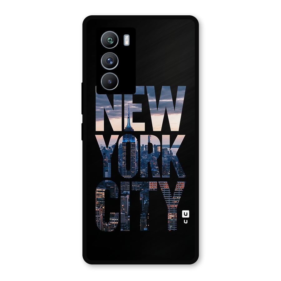 New York City Metal Back Case for iQOO 9 SE