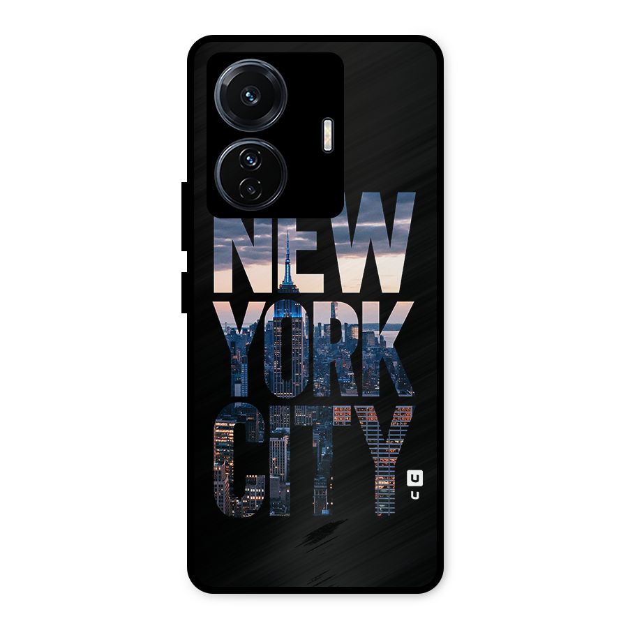 New York City Metal Back Case for iQOO Z6