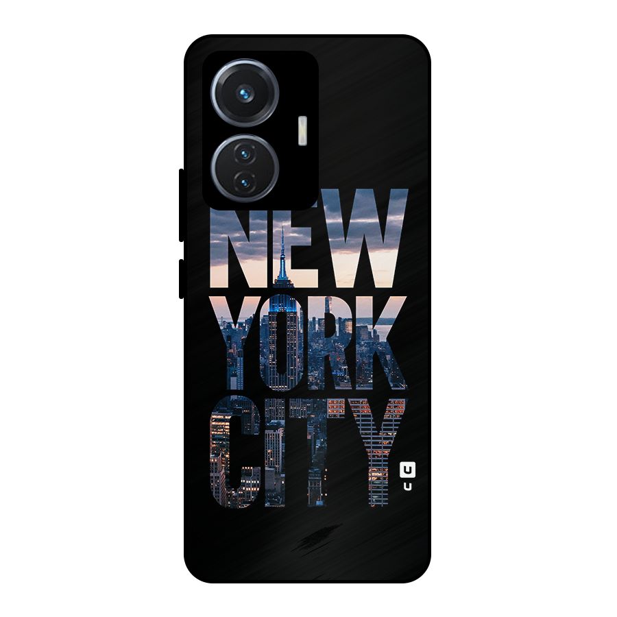 New York City Metal Back Case for iQOO Z6 44W