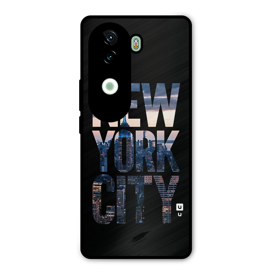 New York City Metal Back Case for iQOO Z9s