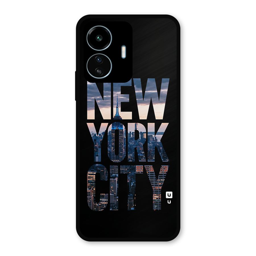 New York City Metal Back Case for vivo iQOO Z6 Lite 5G