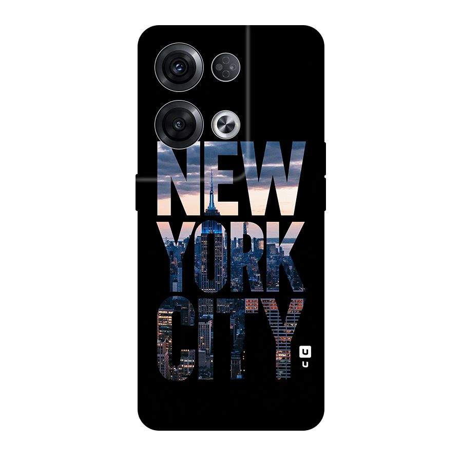 New York City Original Polycarbonate Back Case for Oppo Reno8 Pro 5G