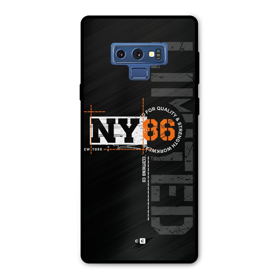 New York Limited Metal Back Case for Galaxy Note 9