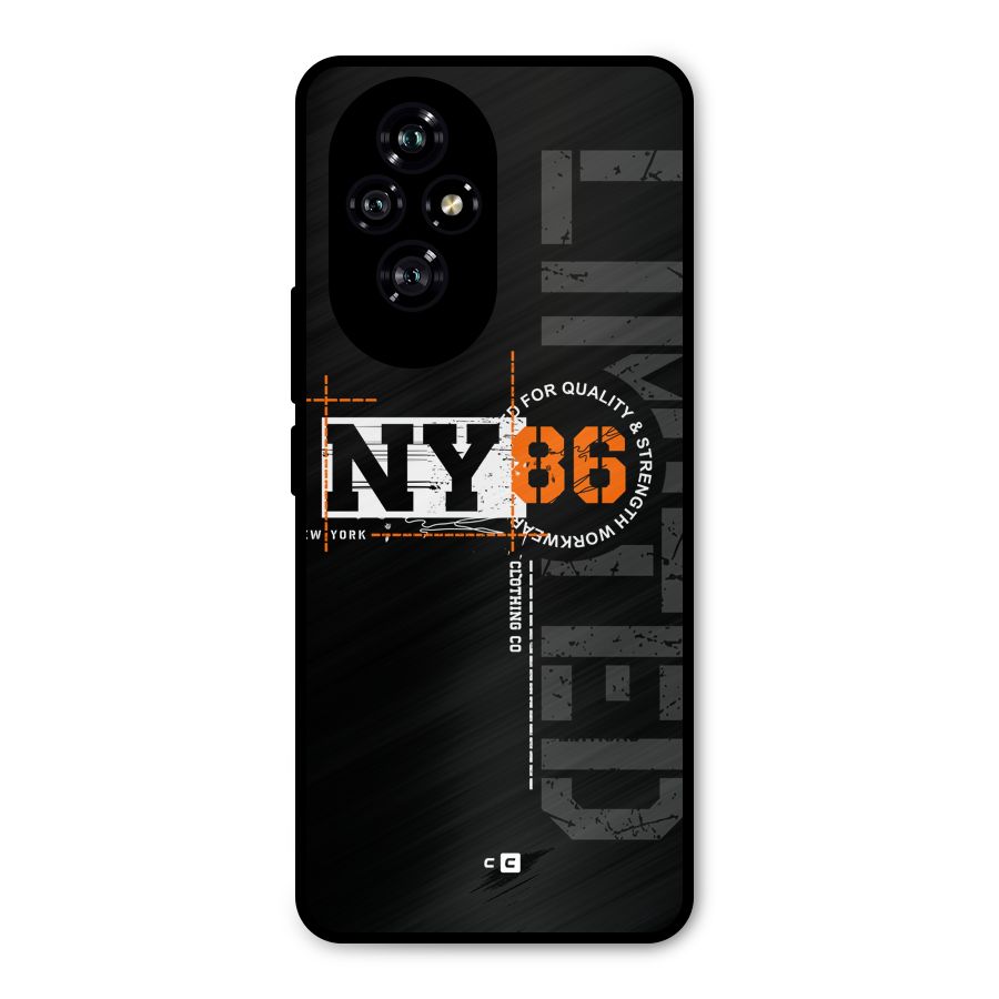 New York Limited Metal Back Case for Honor 200