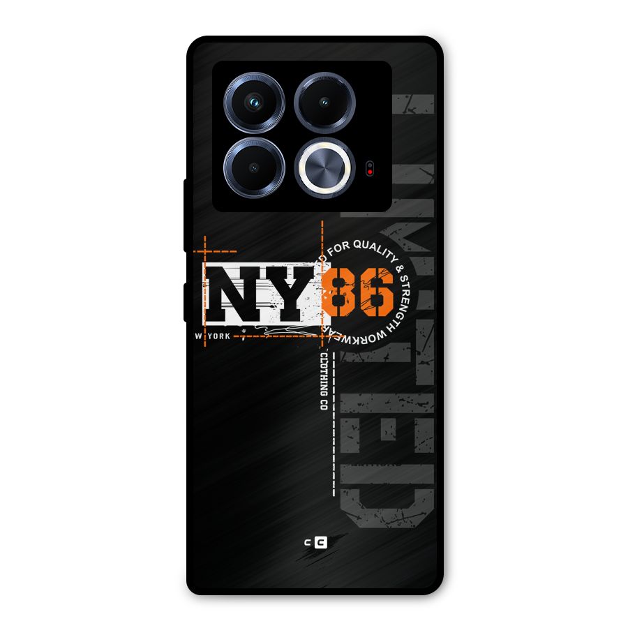 New York Limited Metal Back Case for Infinix Note 40 5G