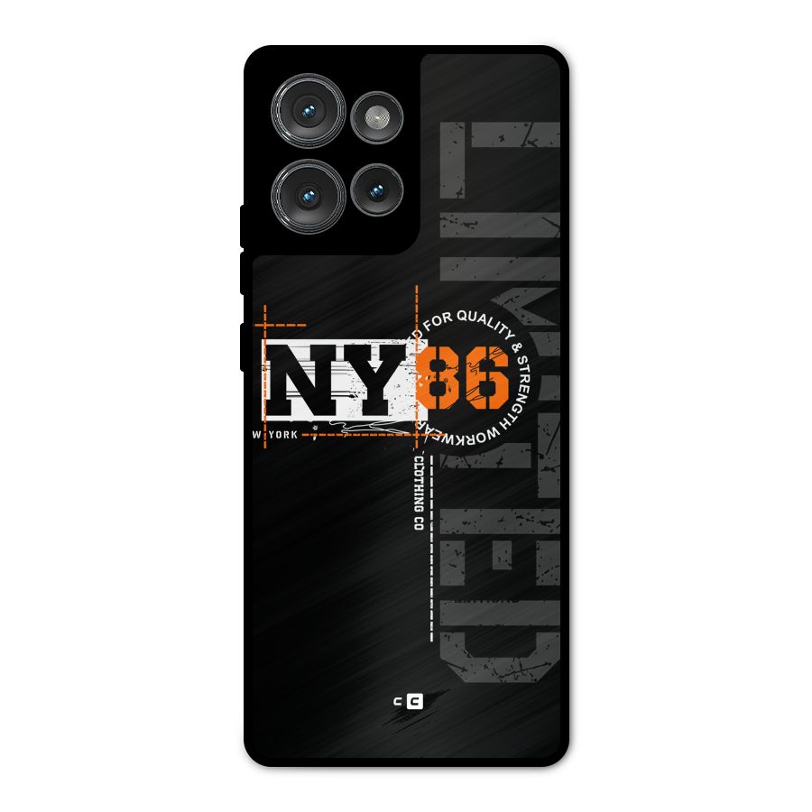 New York Limited Metal Back Case for Motorola Edge 50