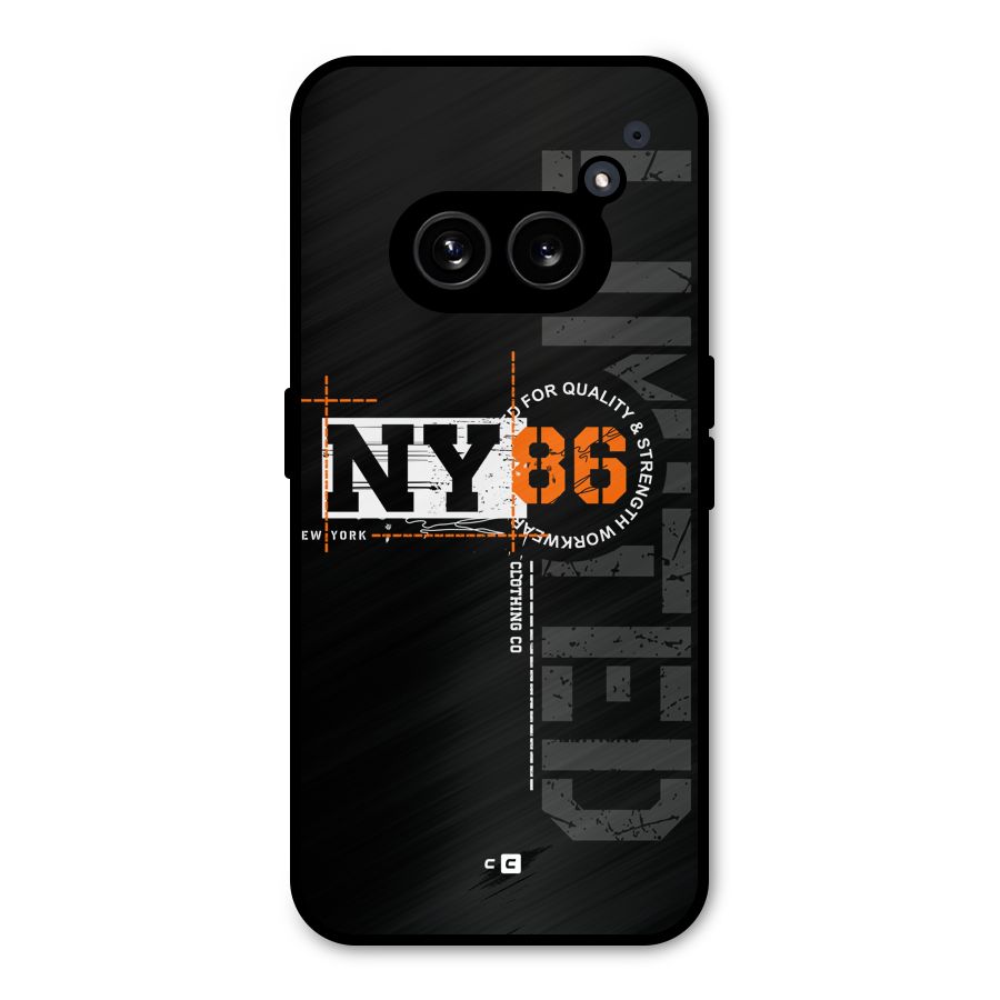 New York Limited Metal Back Case for Nothing Phone 2a Plus