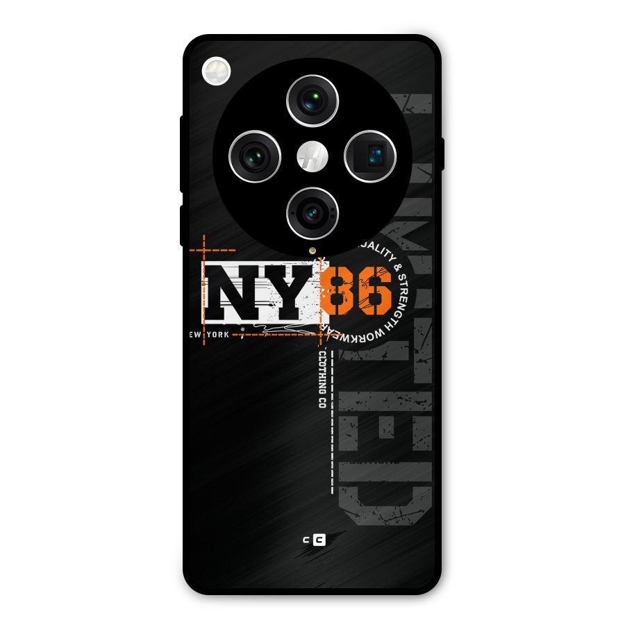 New York Limited Metal Back Case for Oppo Find X8 Pro