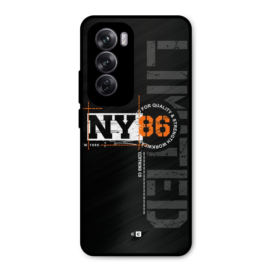 New York Limited Metal Back Case for Oppo Reno12 Pro