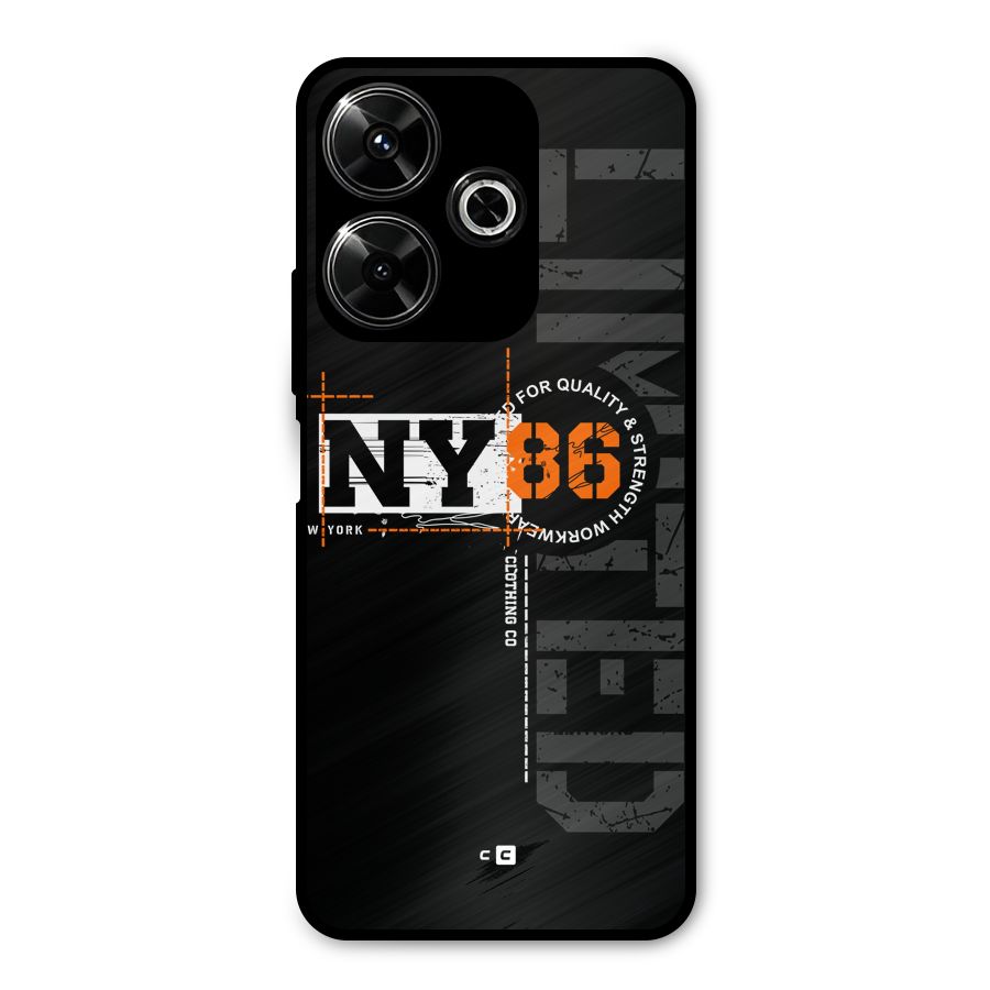 New York Limited Metal Back Case for Redmi 13 5G