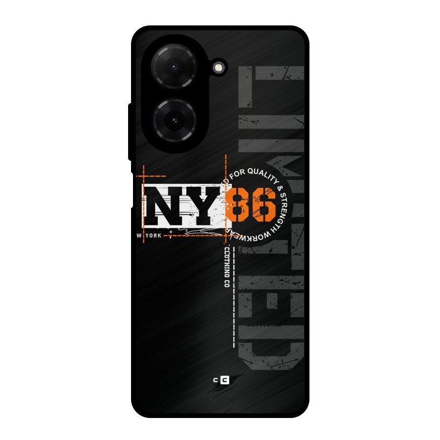 New York Limited Metal Back Case for Redmi A5 4G