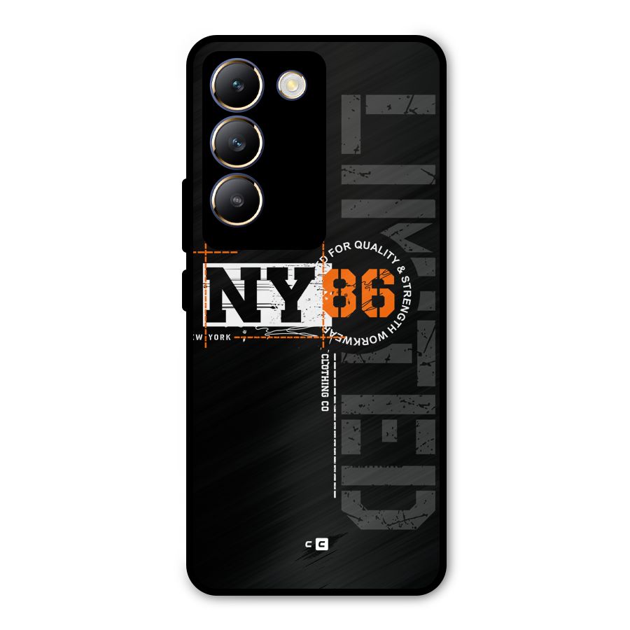 New York Limited Metal Back Case for Vivo T3 5G