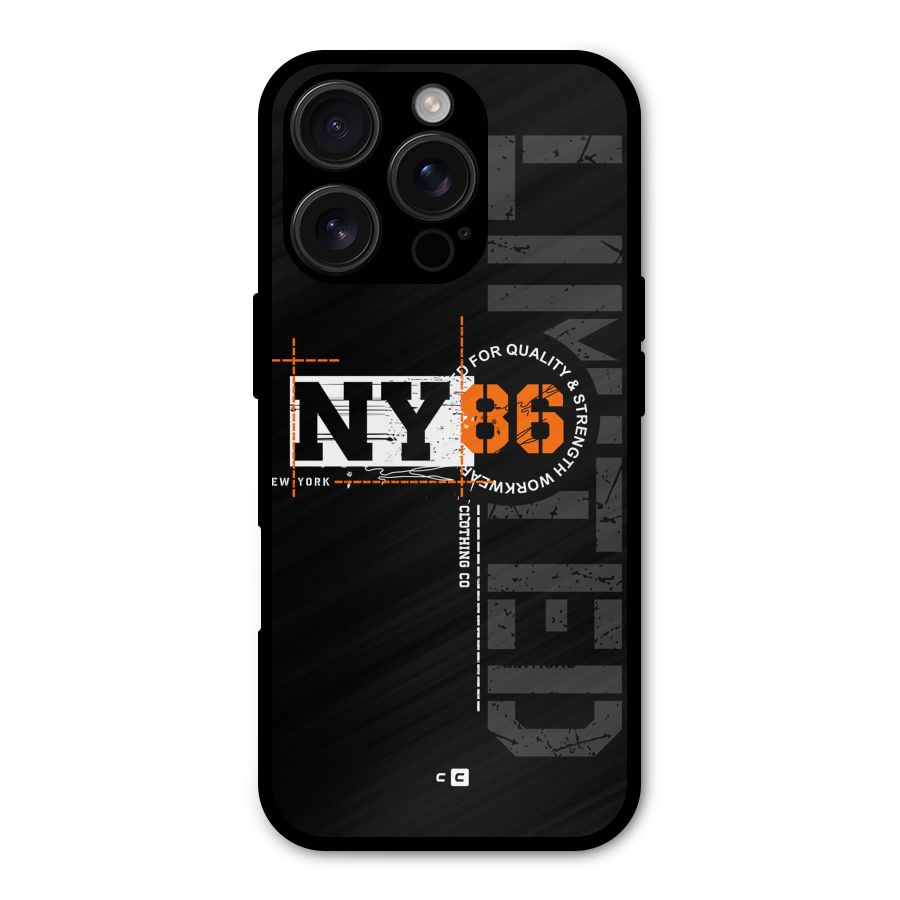 New York Limited Metal Back Case for iPhone 16 Pro