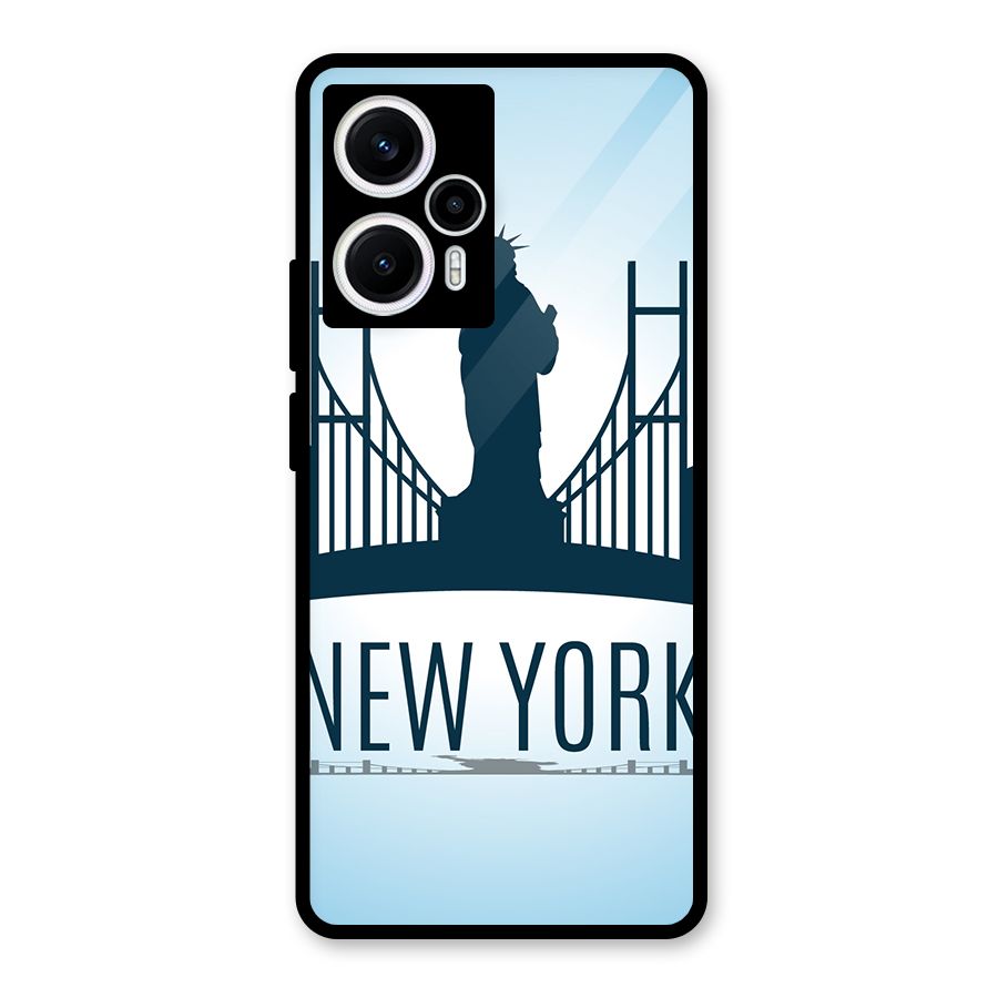 New York Skyline Glass Back Case for Poco F5