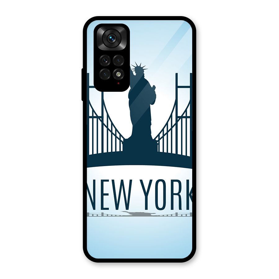 New York Skyline Glass Back Case for Redmi Note 11S