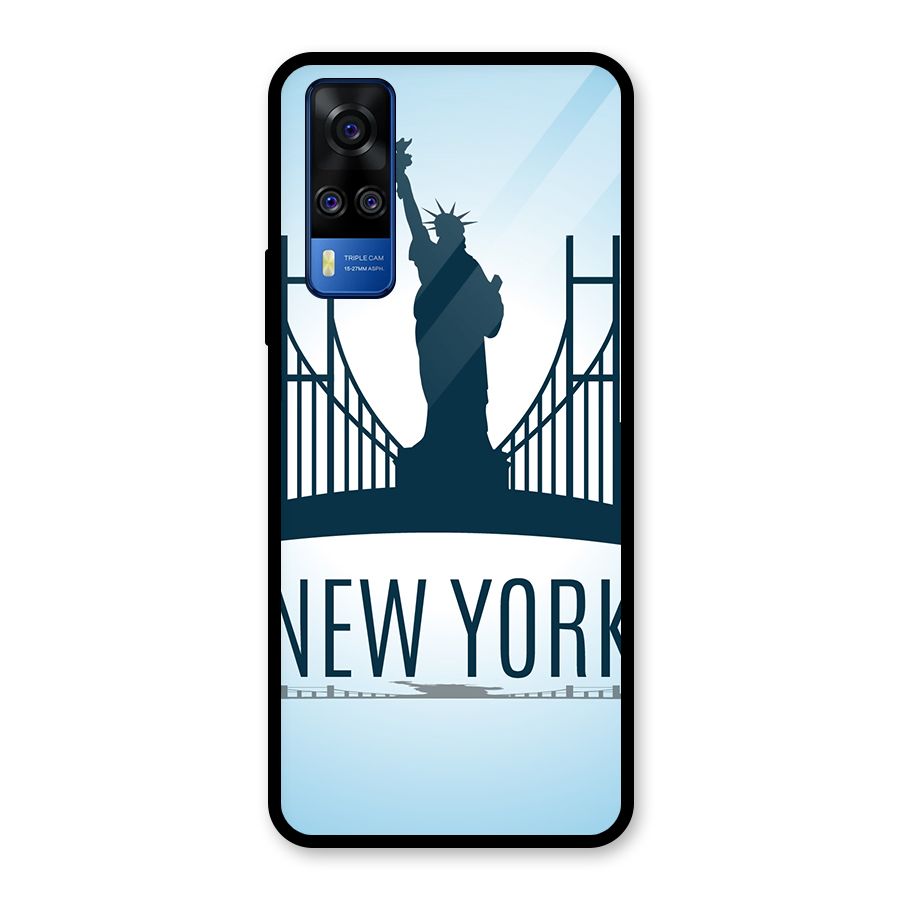 New York Skyline Glass Back Case for Vivo Y31