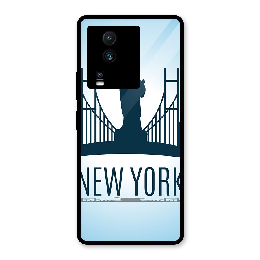 New York Skyline Glass Back Case for Vivo iQOO Neo 7