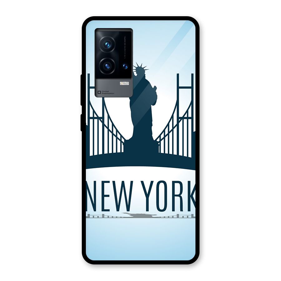 New York Skyline Glass Back Case for iQOO 9 5G
