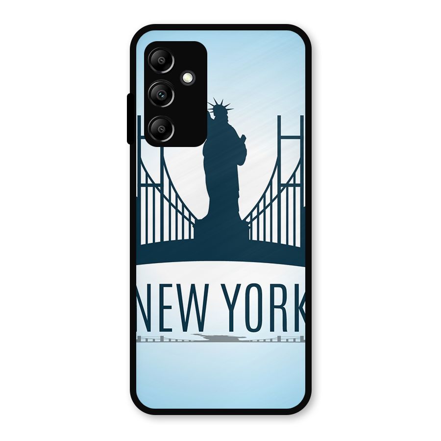 New York Skyline Metal Back Case for Galaxy A14 5G