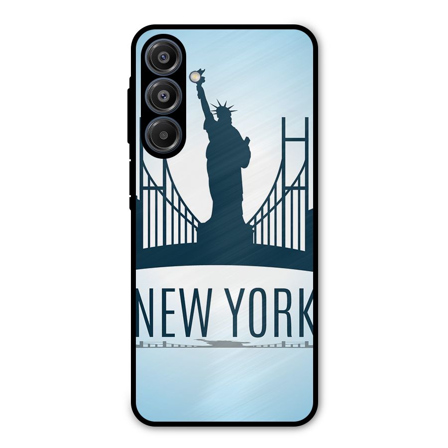 New York Skyline Metal Back Case for Galaxy A16 5G