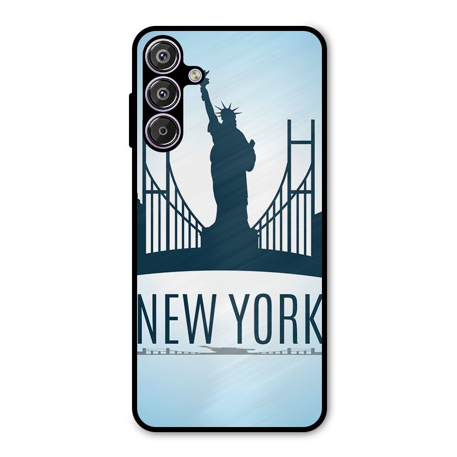 New York Skyline Metal Back Case for Galaxy F15